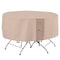 Modern Leisure Monterey Round Patio Table & Chair Set Cover, 94 in. Diameter x 23 in. H, Beige 2911 - alternate 1